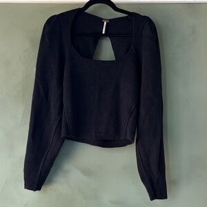 Free people backless sweater